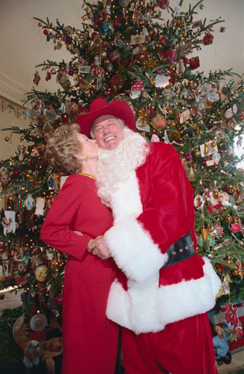 Larry Hagman Christmas the White House 1985