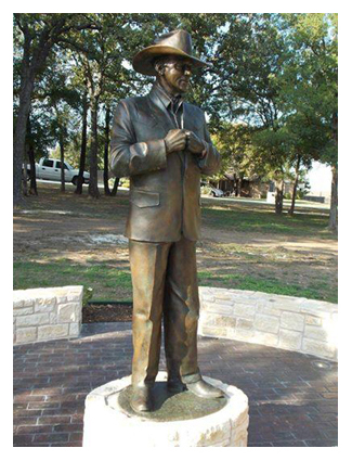 Larry Martin Hagman Statue